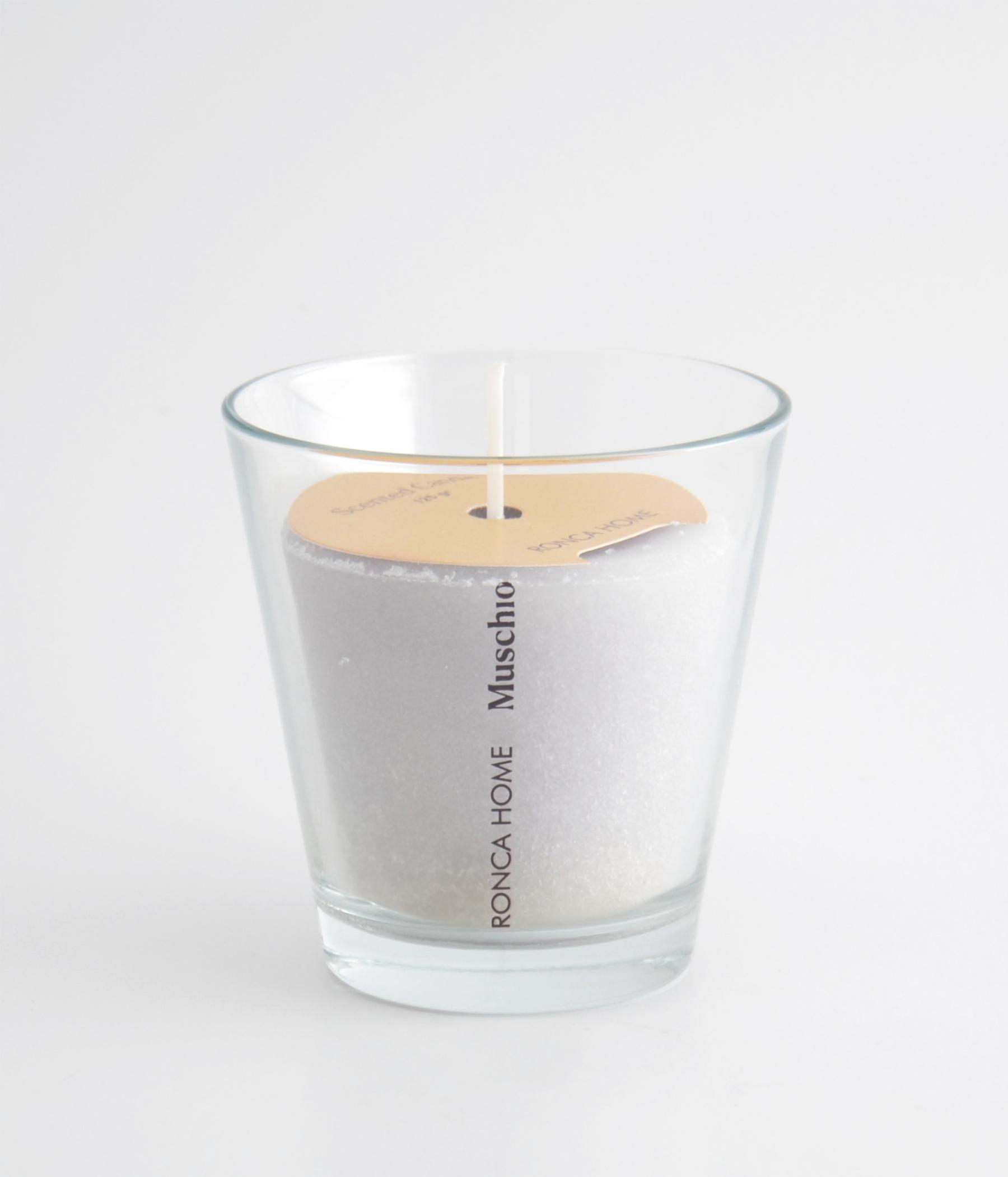 Conycal glass candle / Musk - Ronca Home