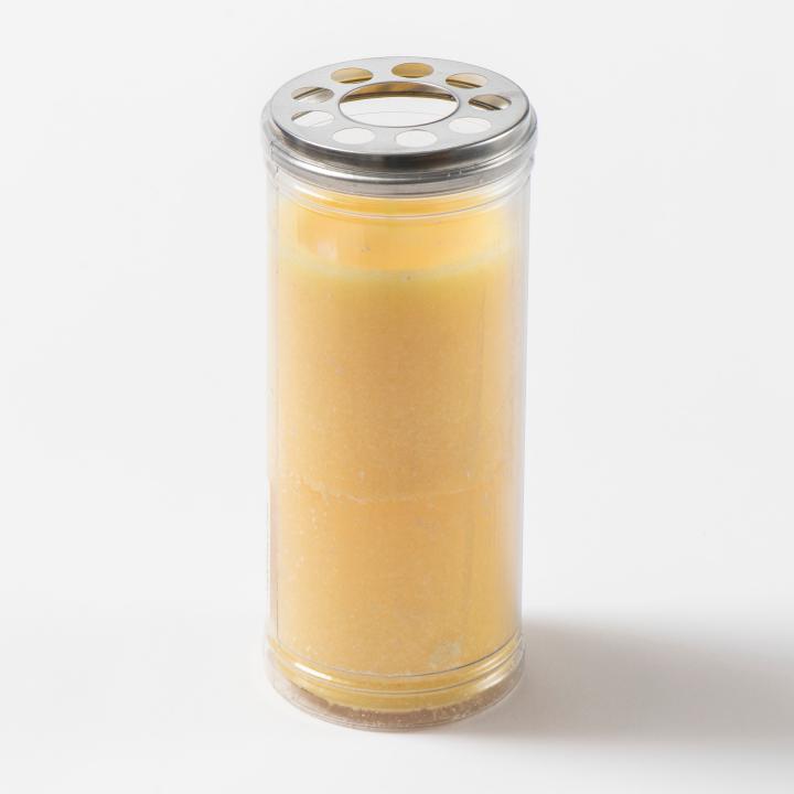 Transparent candle yellow paste