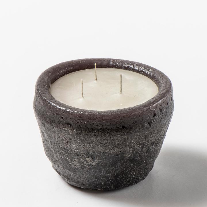 Round candle - TERRACOTTA line