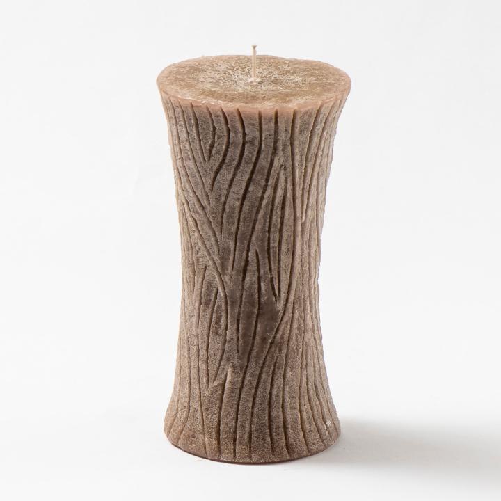 Wood cone candle