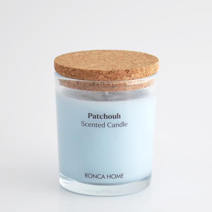 Cylindrical glass candle / Patchouli - Ronca Home