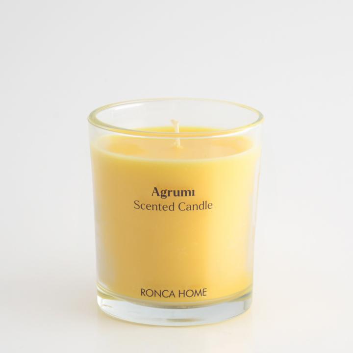 Cylindrical glass candle / Citrus - Ronca Home