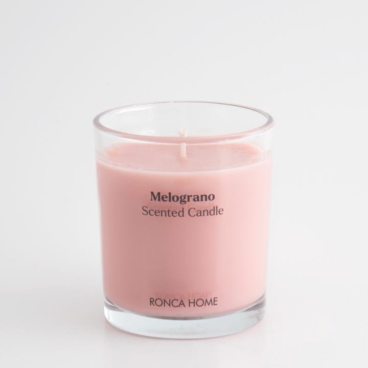 Cylindrical glass candle / Pomegranate - Ronca Home